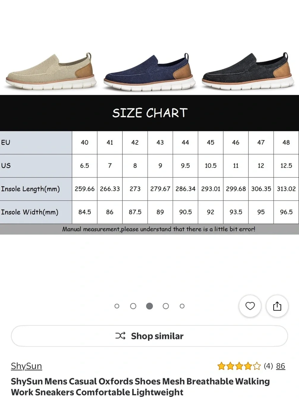 Size 12 Men's Casual Slip-On Mesh Sneaker - Black with Brown Accent